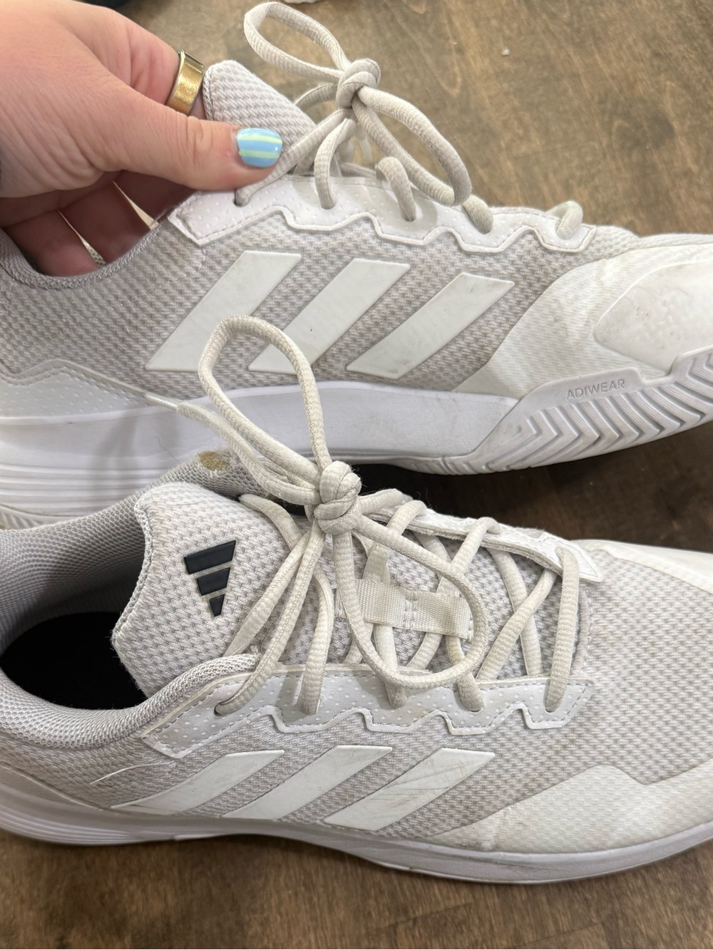 adidas White Athletic Tennis Shoes
